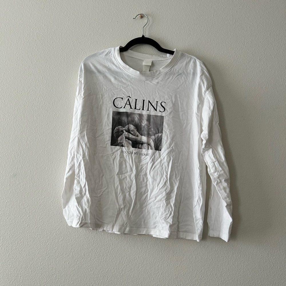 Long Sleeve Angel Sculpture Shirt